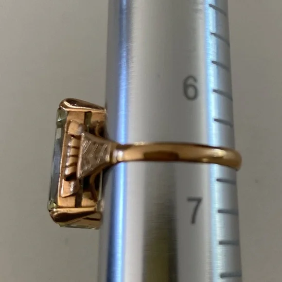 Vintage 14 k Gold Cocktail Ring - Picture 10 of 16